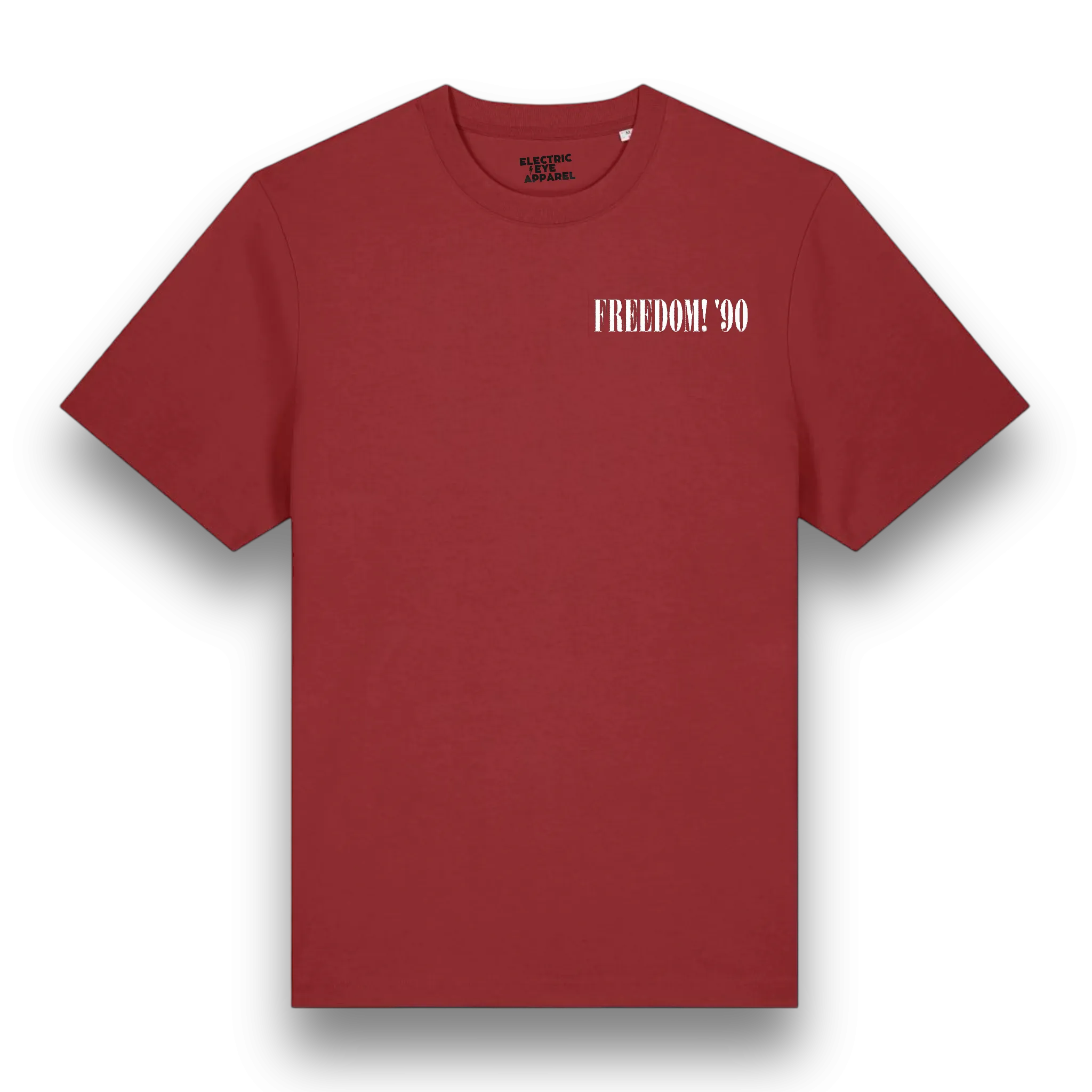 'FREEDOM! '90' left chest embroidered premium organic unisex heavy 'sparker 2.0' t-shirt - inspired by George Michael