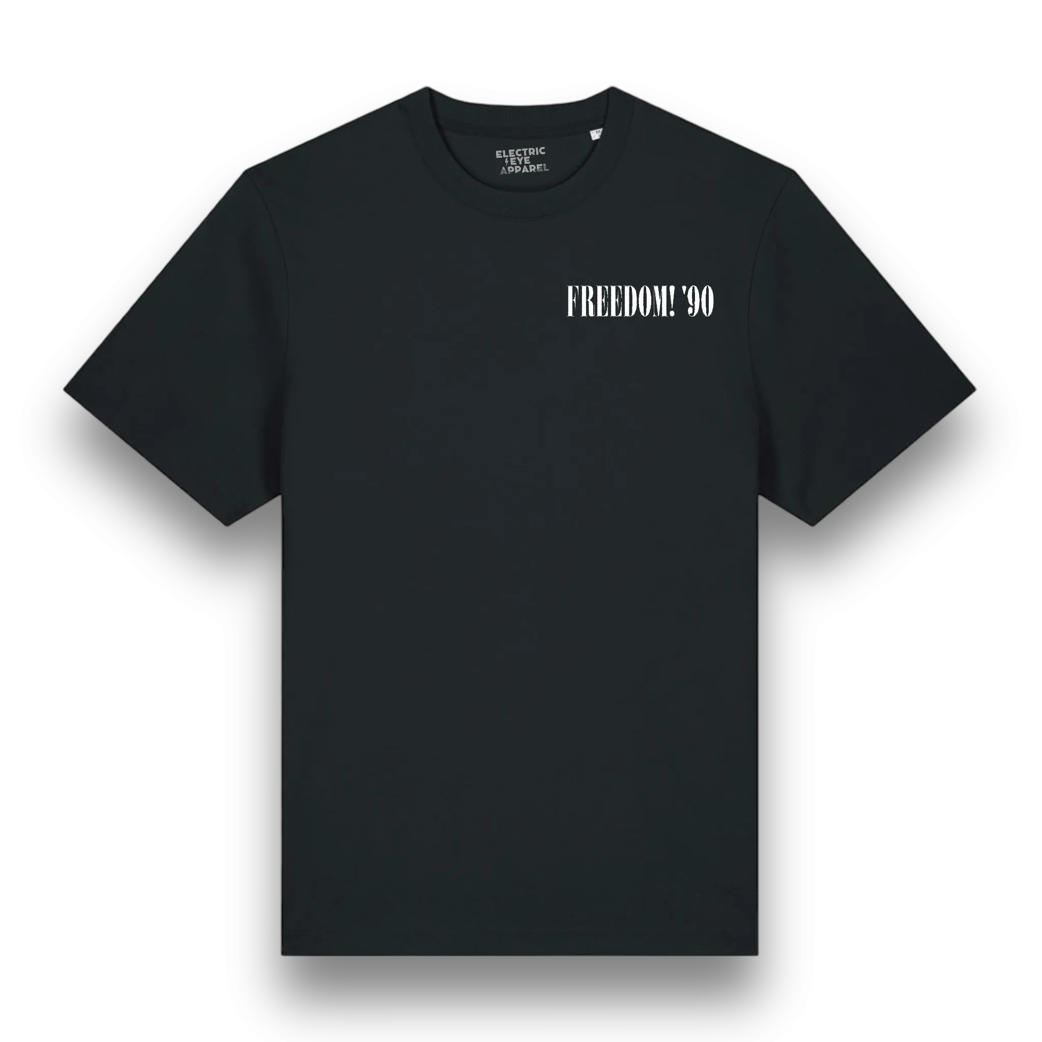 'FREEDOM! '90' left chest embroidered premium organic unisex heavy 'sparker 2.0' t-shirt - inspired by George Michael