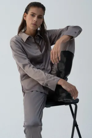 Grey Shirt (Satin)