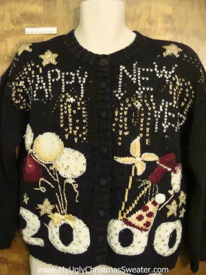Happy New Year 2000 Ugliest Christmas Sweater