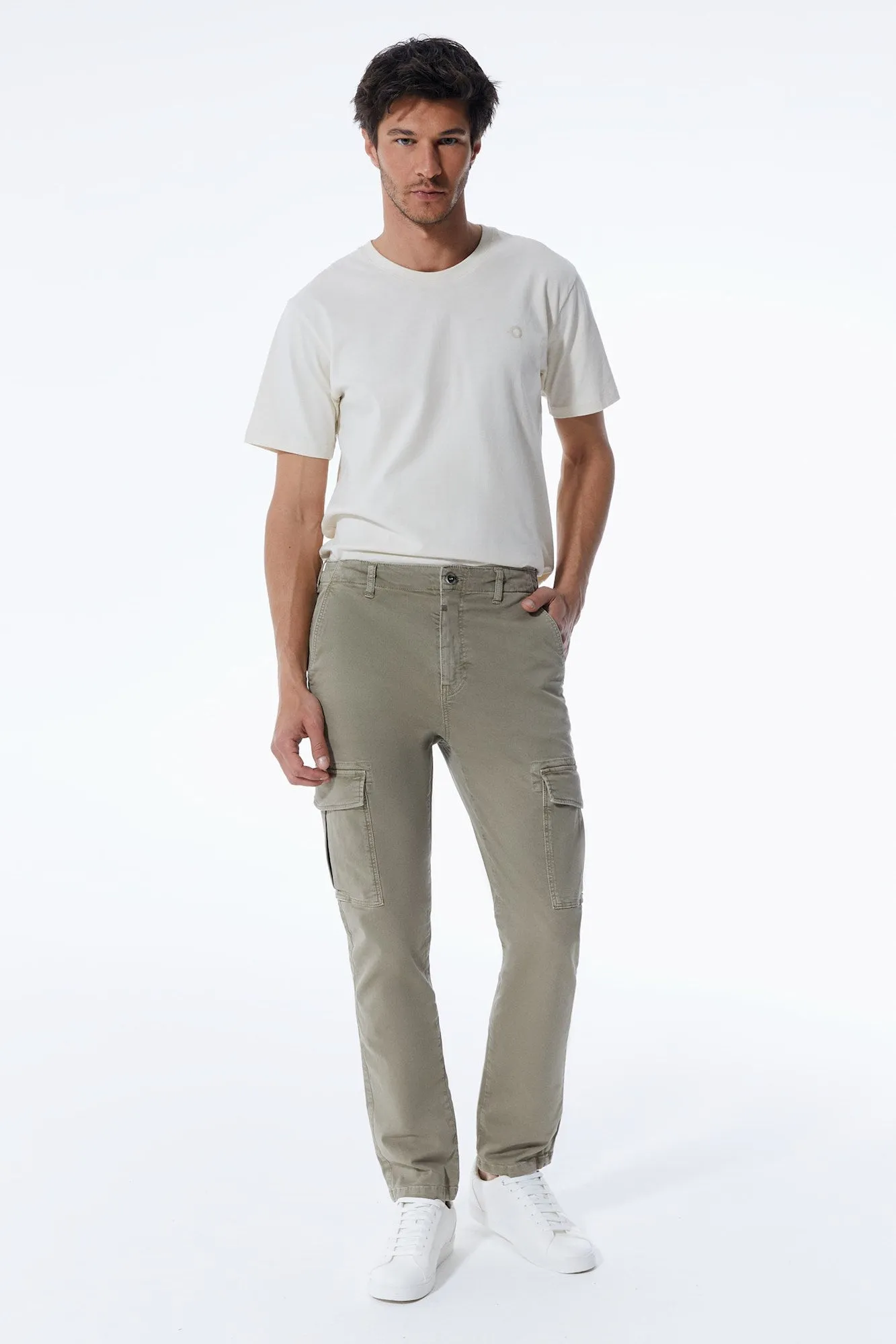 Henk - Straight Fit Cargo - Khaki