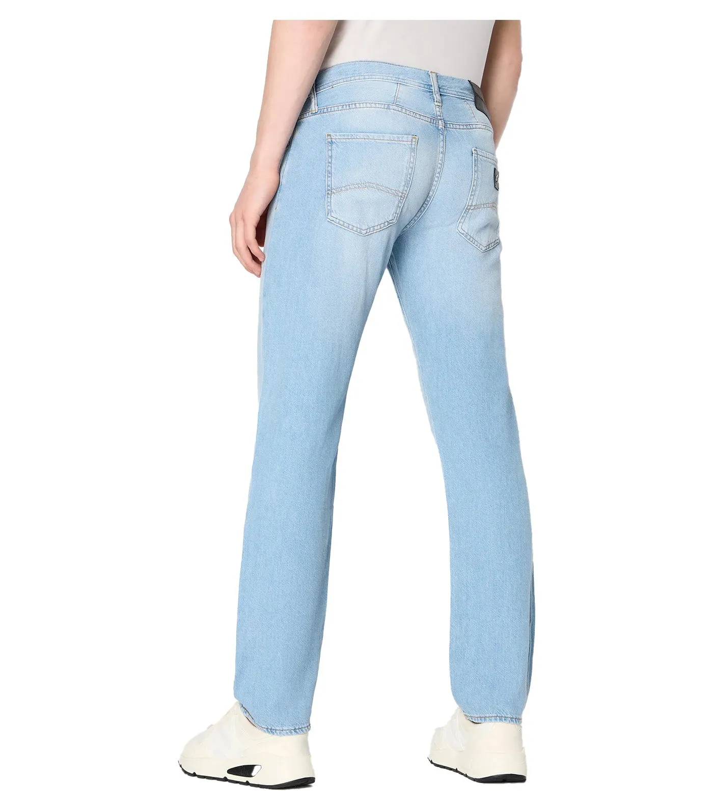 J13 Straight Fit Cotton Linen Denim Jeans