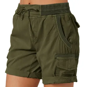 JAYCOSIN Classic Cargo Elastic Waist Shorts