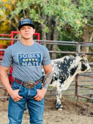 Jobes Gray 5 Star JH Mens T-shirt