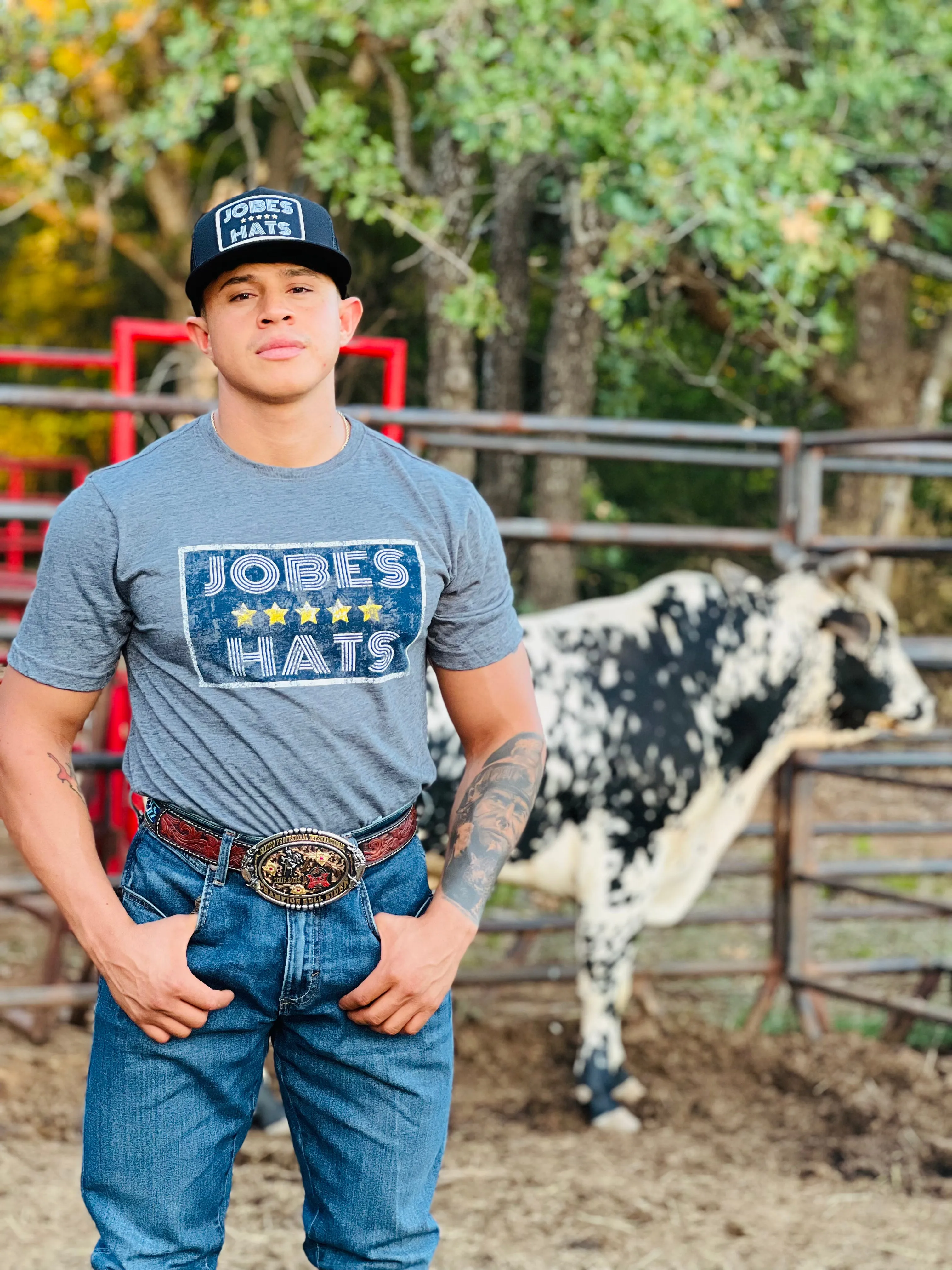 Jobes Gray 5 Star JH Mens T-shirt