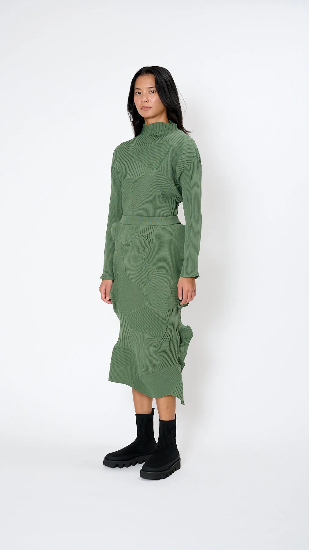 Kone Kone Skirt in Misty Green
