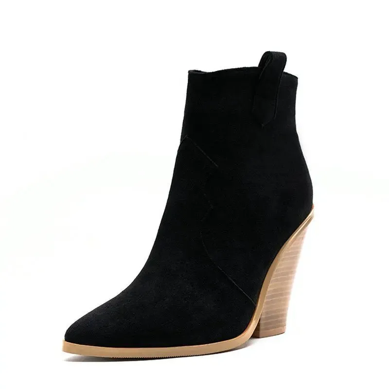 Ladies Fashion Catwalk Snake-print Stone-print Boots