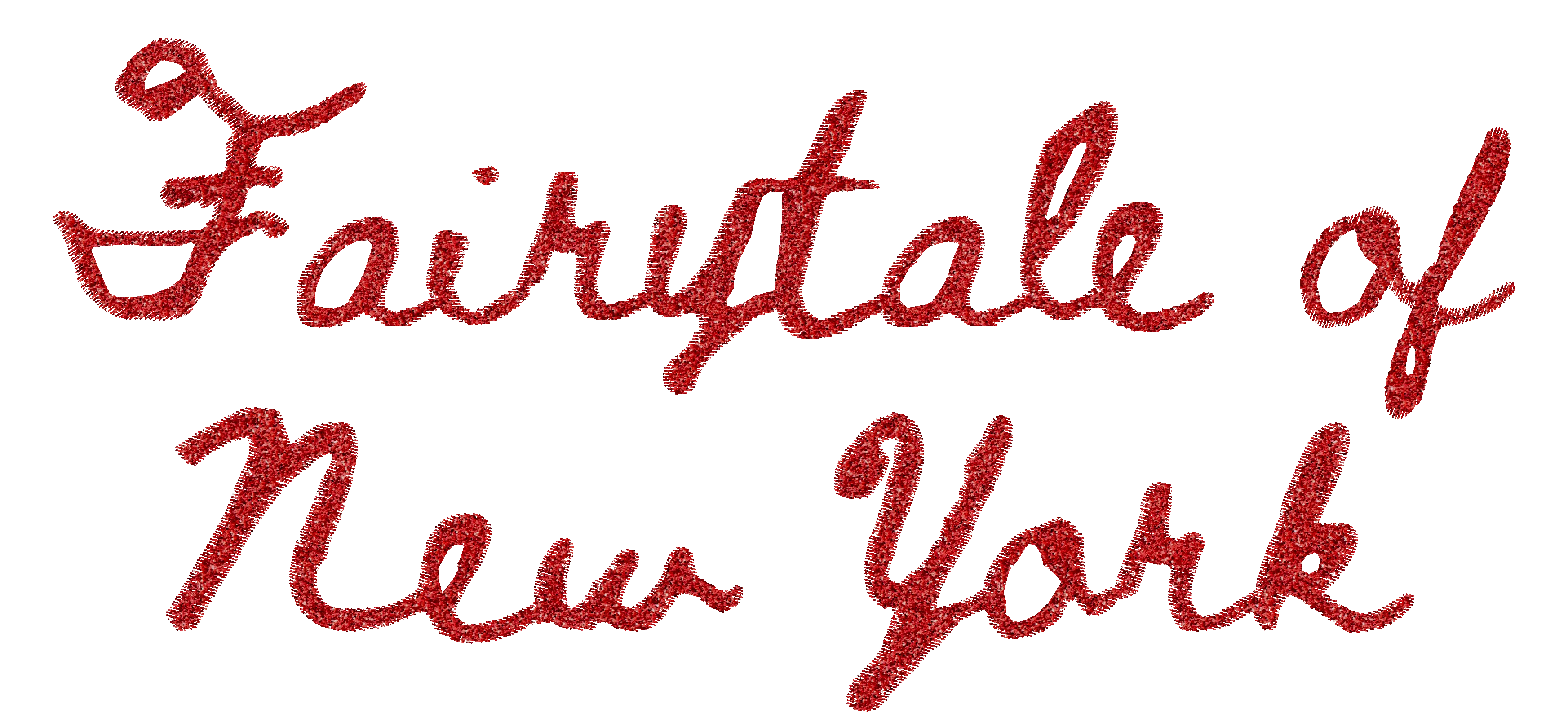 Limited Edition 'FAIRYTALE OF NEW YORK' glitter embroidered organic unisex oversized 'radder' sweatshirt