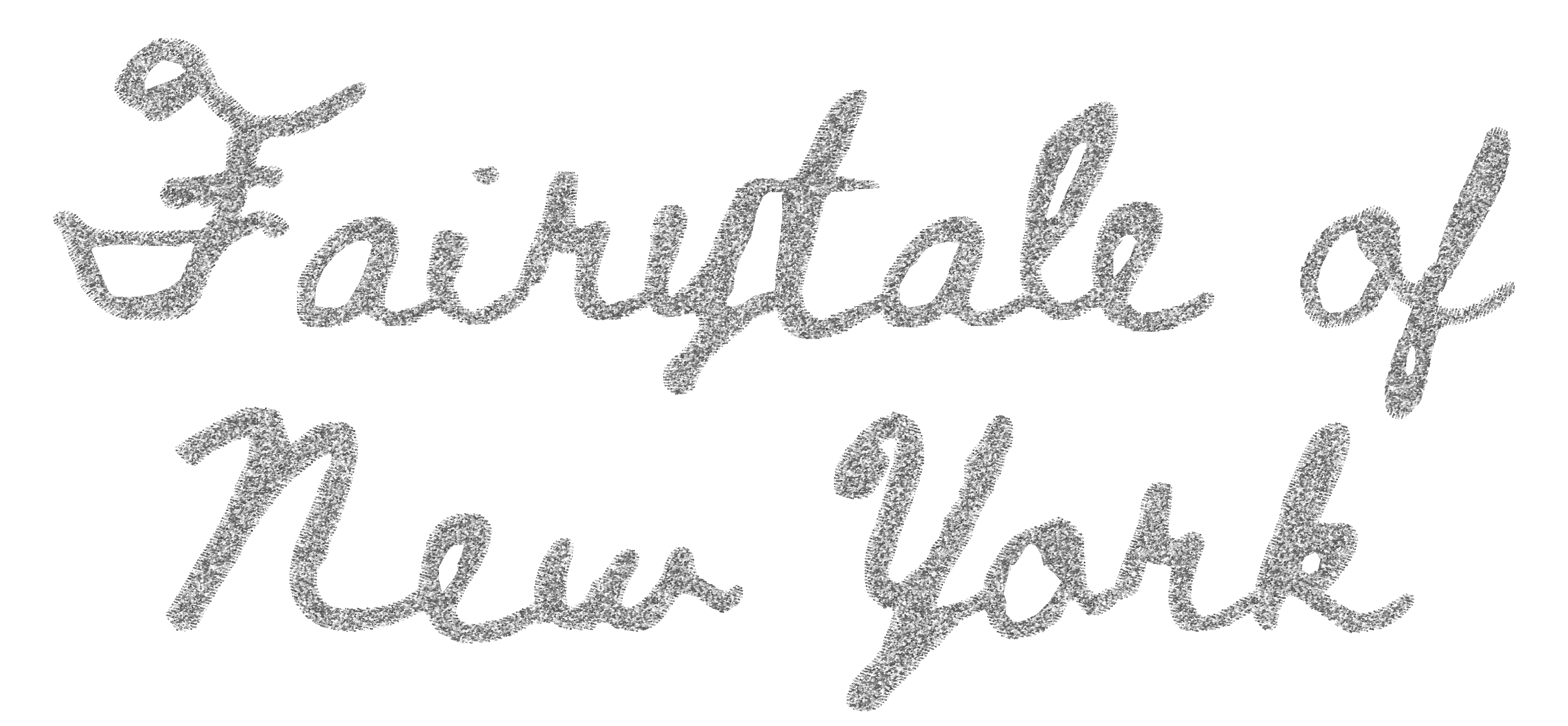 Limited Edition 'FAIRYTALE OF NEW YORK' glitter embroidered organic unisex oversized 'radder' sweatshirt