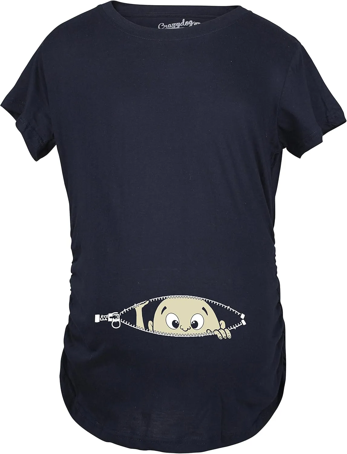 Maternity Baby Peeking T Shirt Funny Pregnancy Tee for Expecting Mothers
