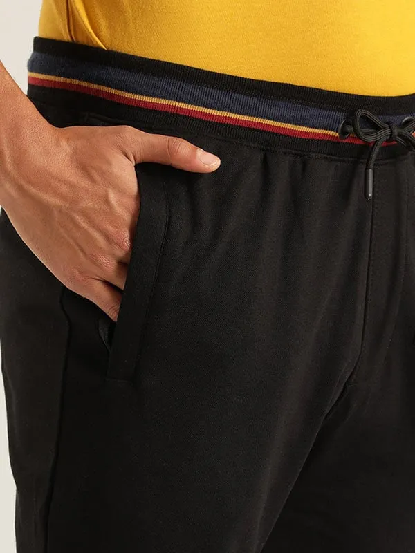 Men Solid Cotton Blend Jogger