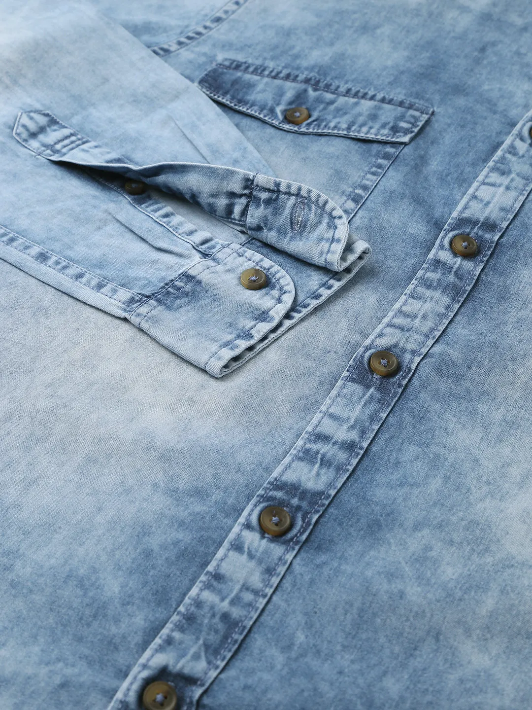 Men's  Classic Denim Shirt (Blue)
