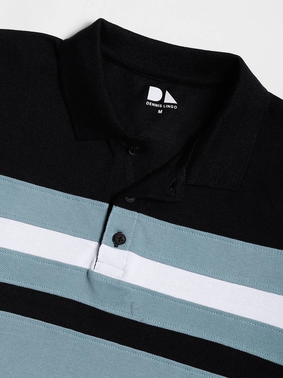 Men's Colorblock Polo Collar T-shirt