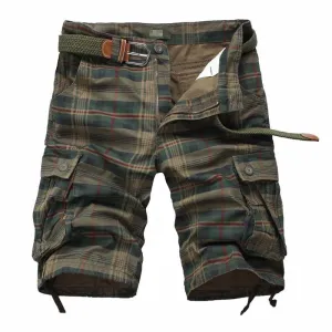 Men's Plaid Cargo Short