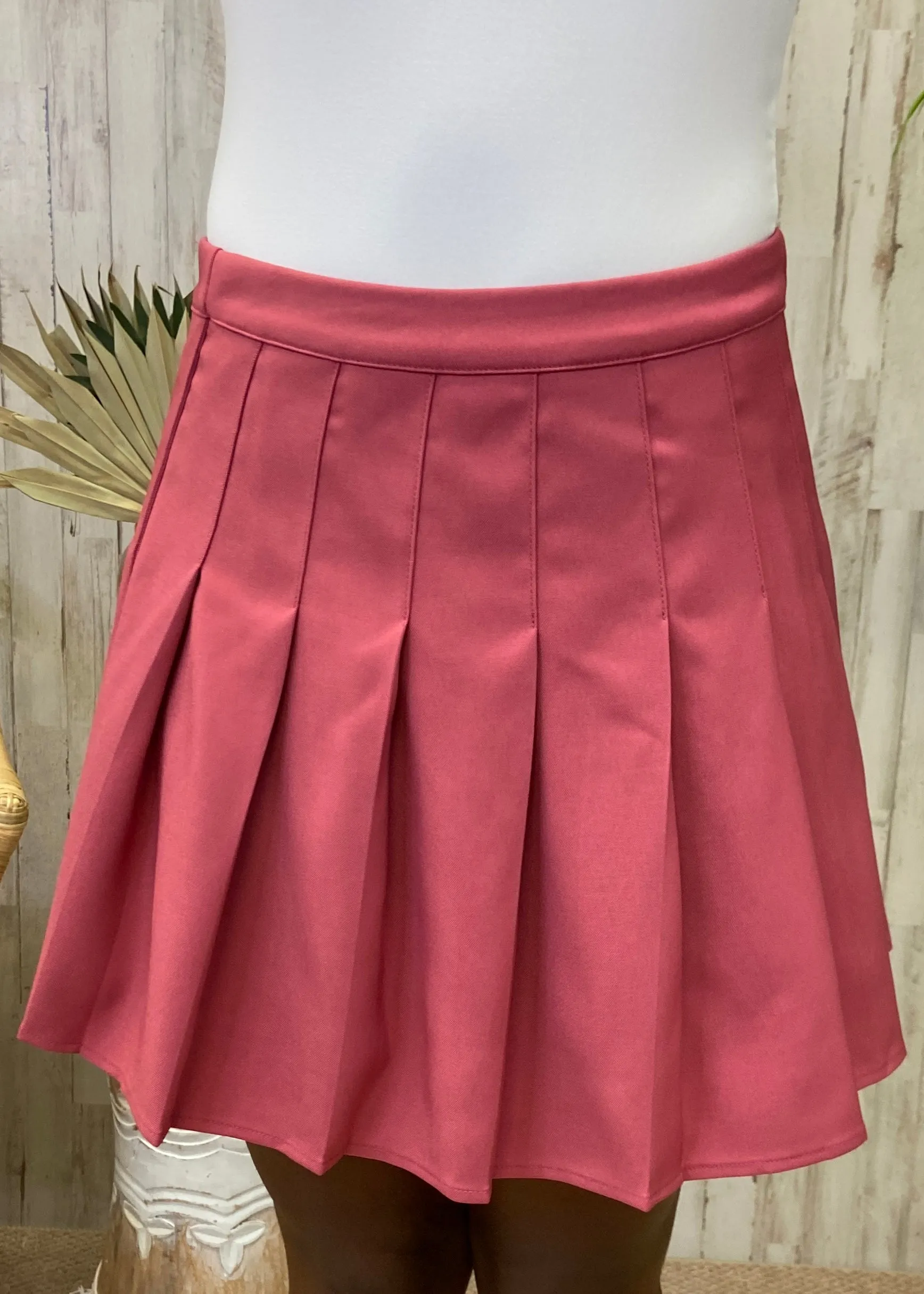 Movin' On Rose Pleated Skirt