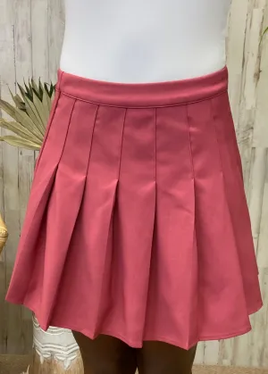 Movin' On Rose Pleated Skirt