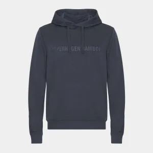 Mørkegrå bambus hoodie med logo