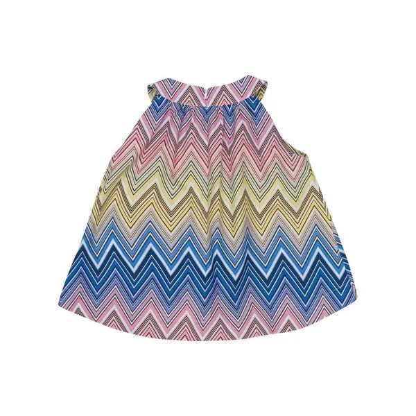 Multicolor Chevron Print Halter Top