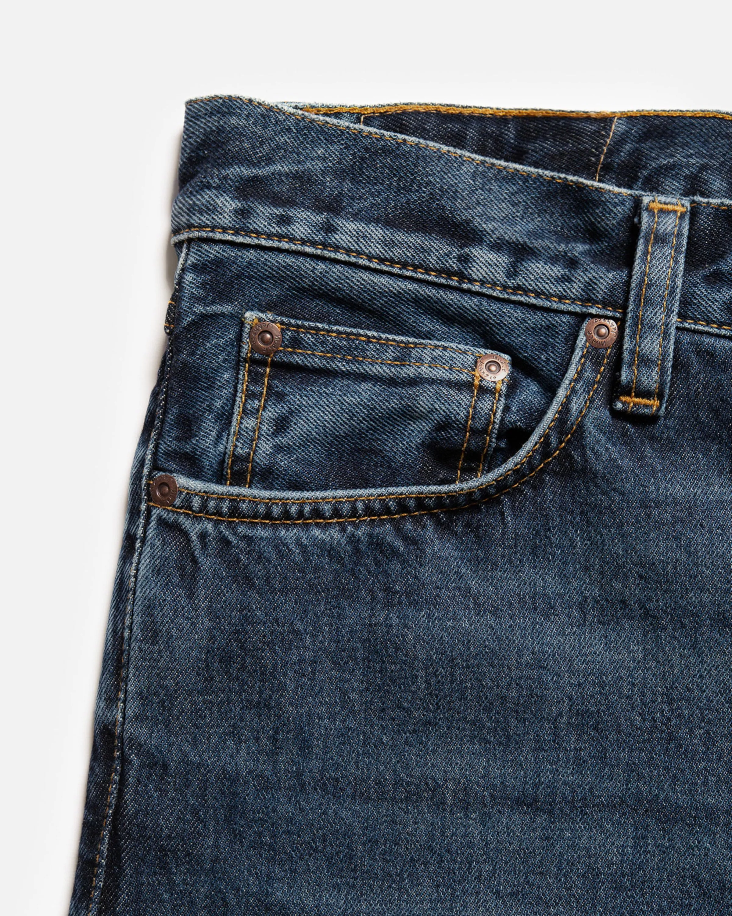 Nudie Steady Eddie II Regular Tapered Mens Jeans - Blue Soil