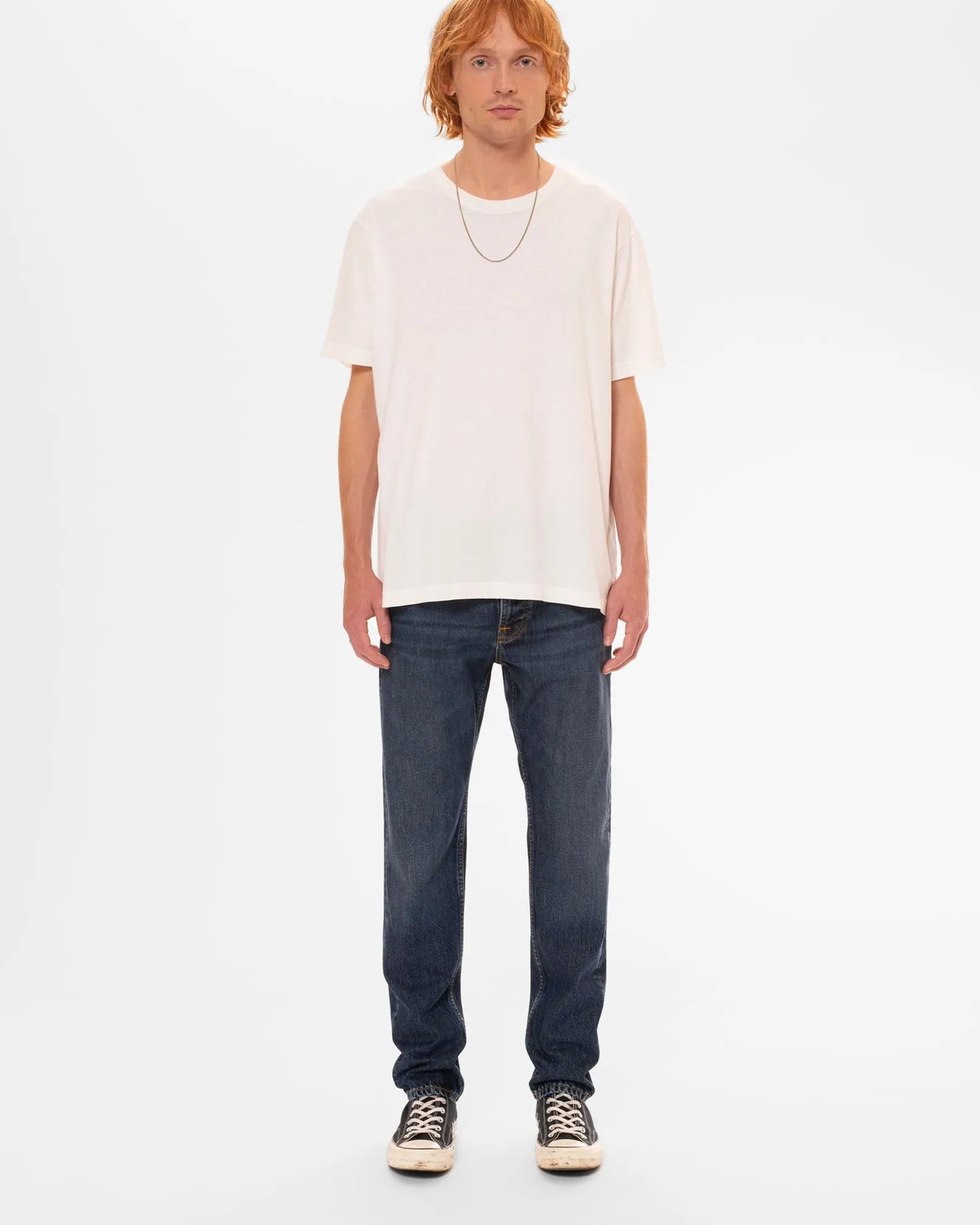 Nudie Steady Eddie II Regular Tapered Mens Jeans - Blue Soil