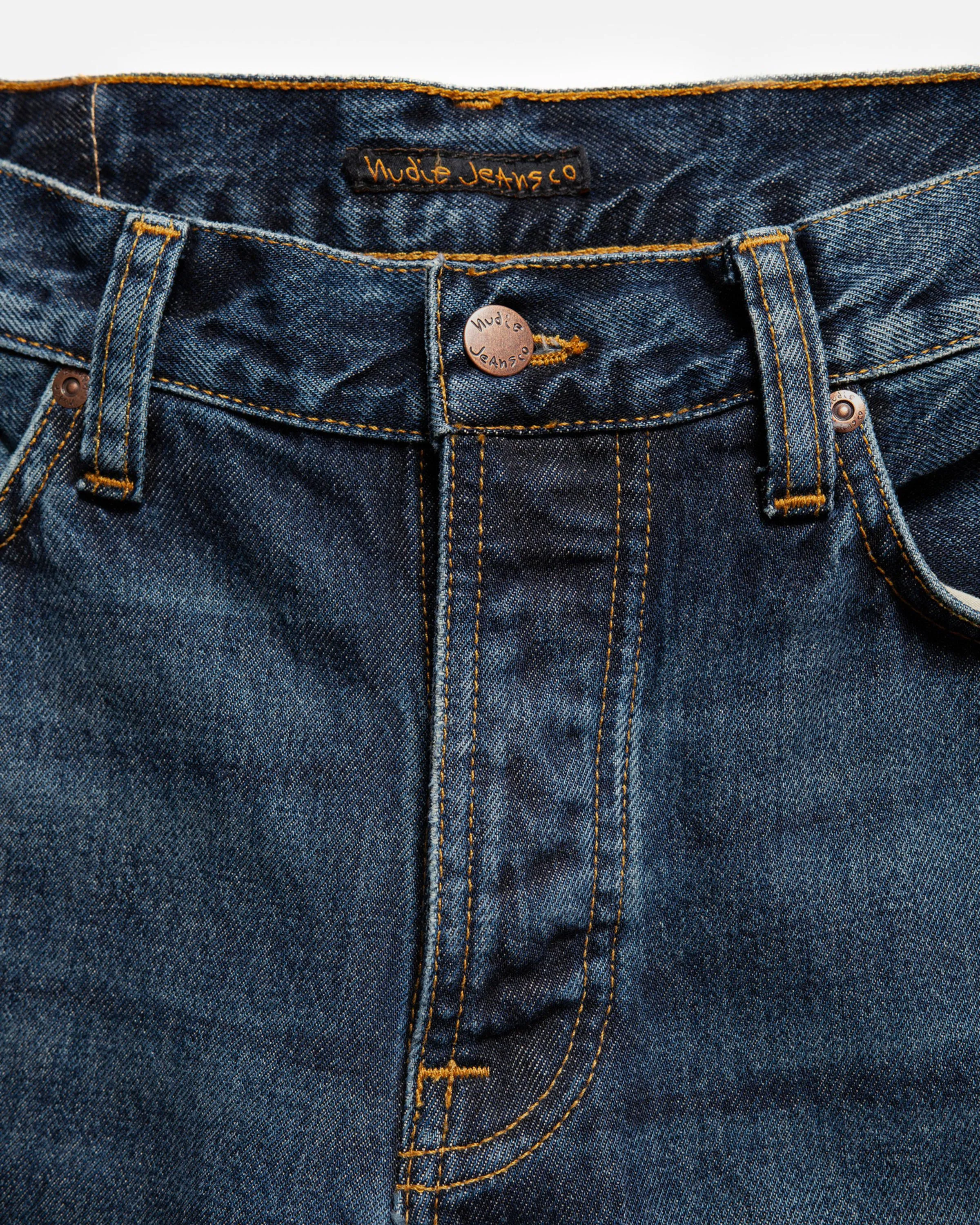 Nudie Steady Eddie II Regular Tapered Mens Jeans - Blue Soil