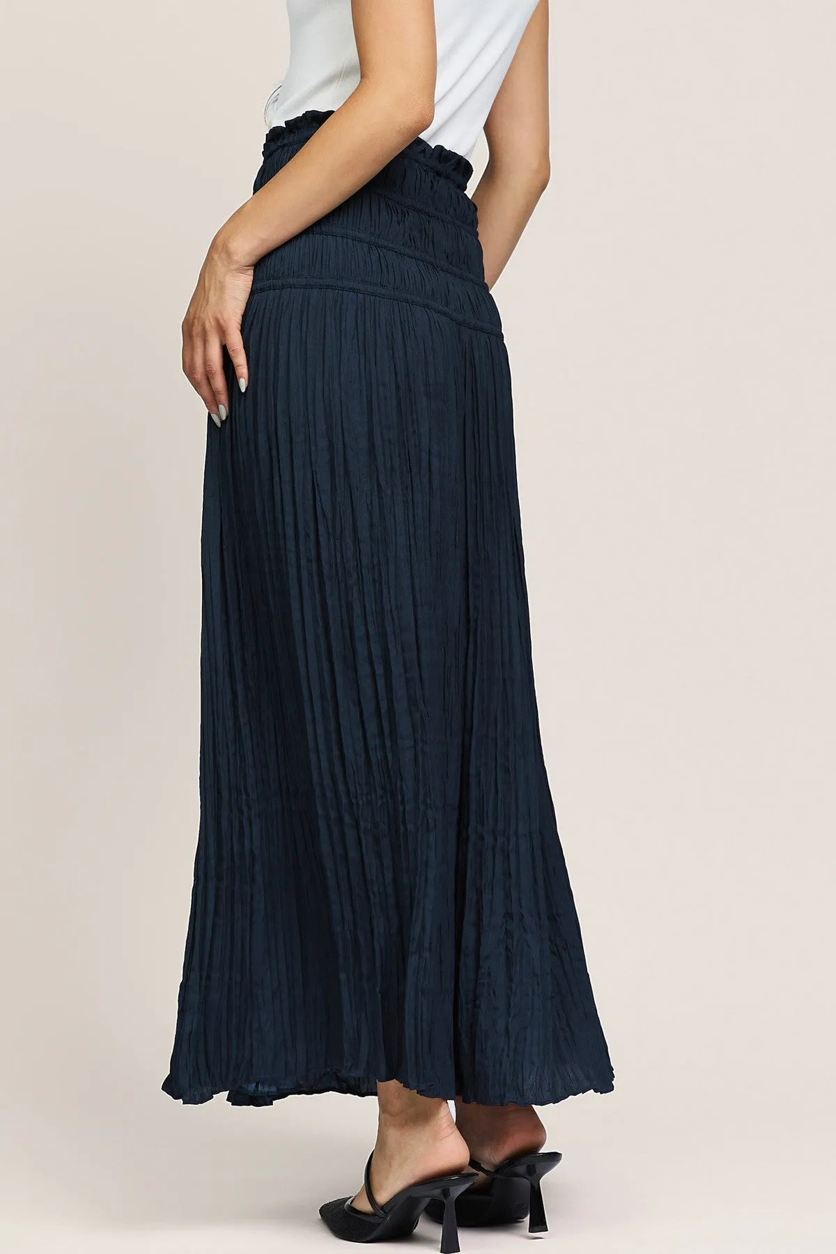 Olsen Crinkle Maxi Skirt