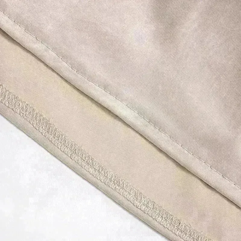 One-shoulder Sleeveless Mini Dress Charming Slim Backless Party Wedding Satin Dresses Womens Clothing