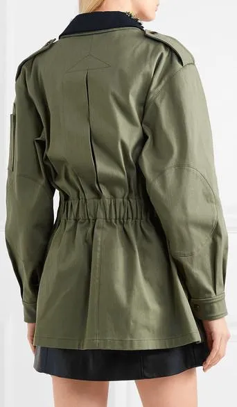 Oversized Embellished Drill Jacket