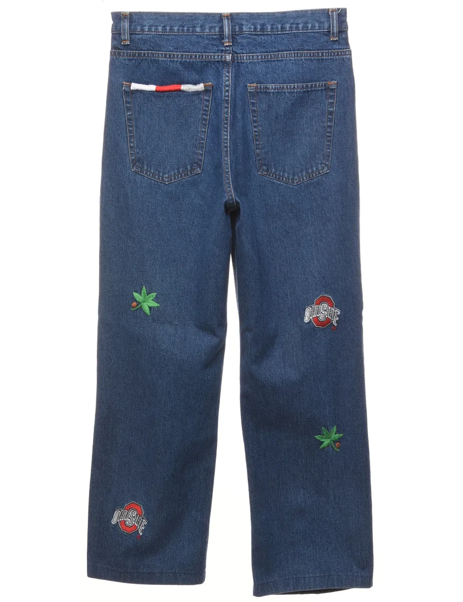 Patchwork Straight Fit Jeans - W30 L28