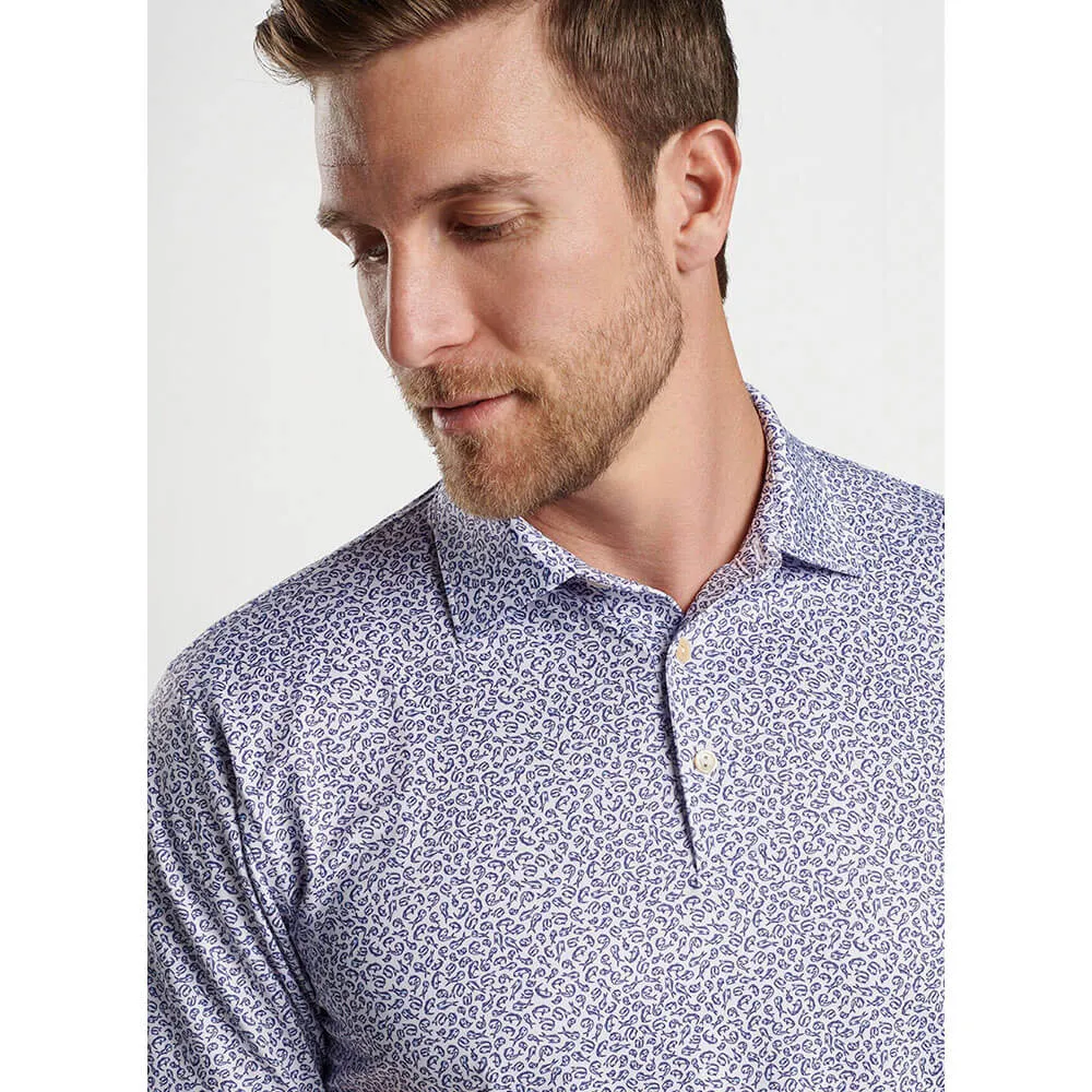 Peter Millar Mahi Mahi Performance Jersey Polo Shirt - White