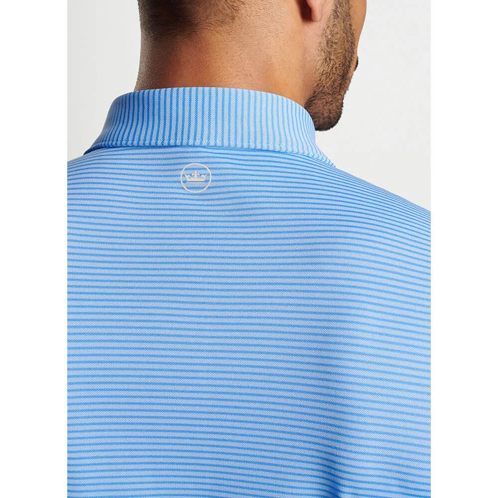 Peter Millar Men's Grace Performance Mesh Polo Shirt - Cottage Blue