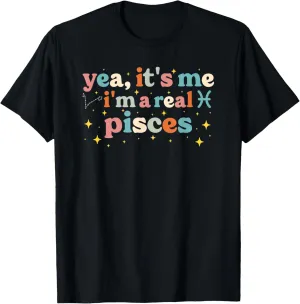Pisces Groovy Horoscope Astrology Zodiac Sign T-Shirt