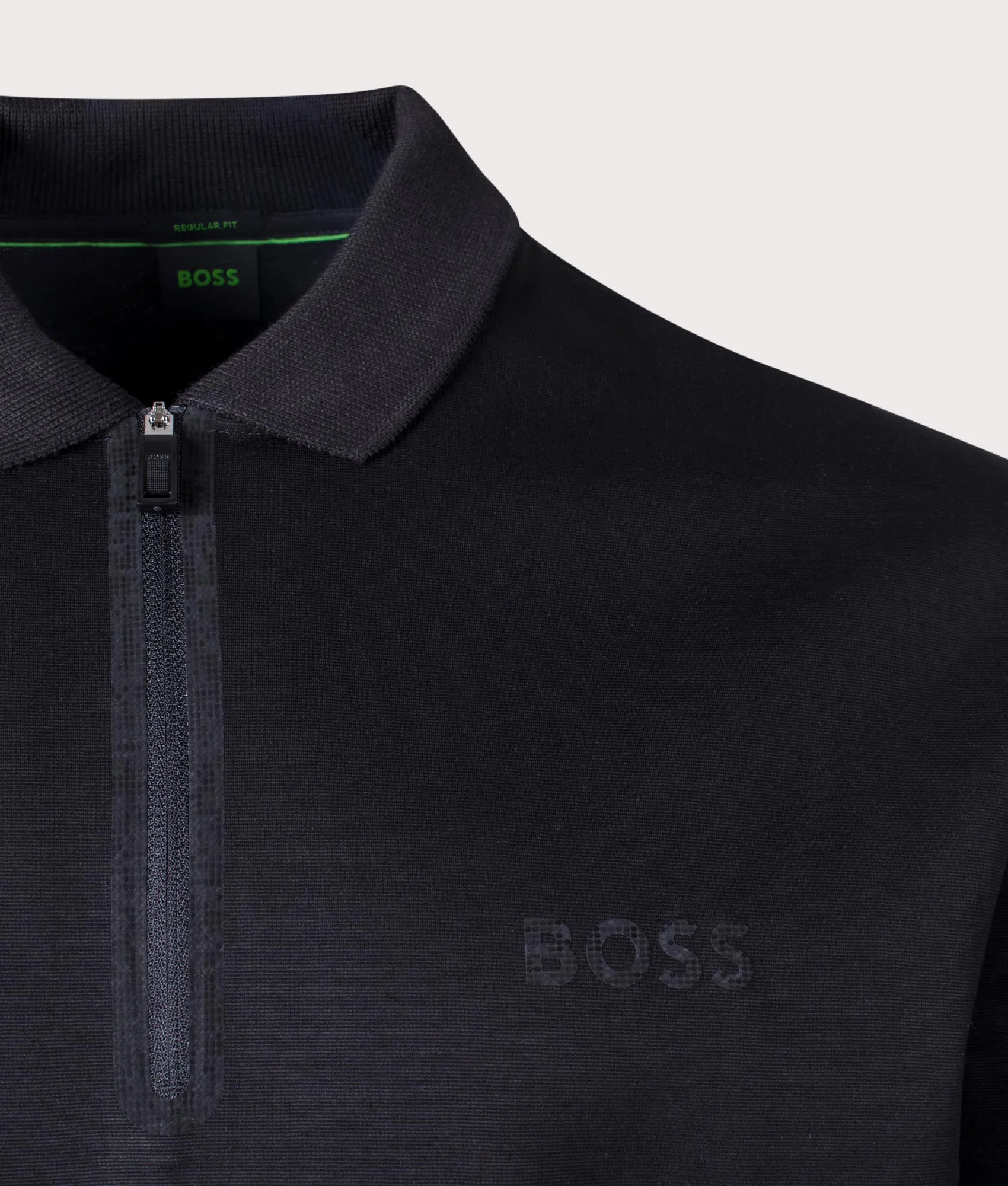 Plisy Mirror Long Sleeve Polo Shirt