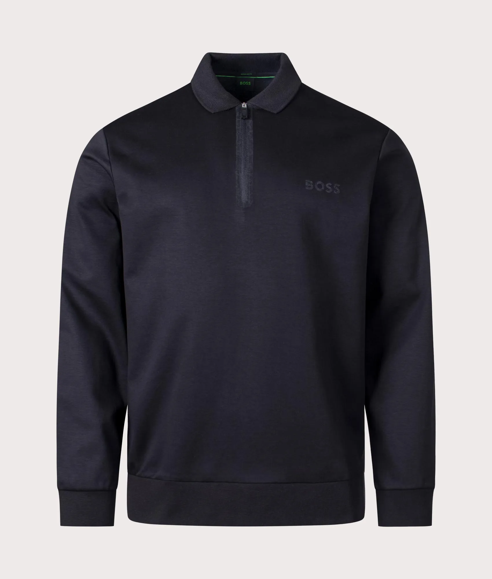 Plisy Mirror Long Sleeve Polo Shirt