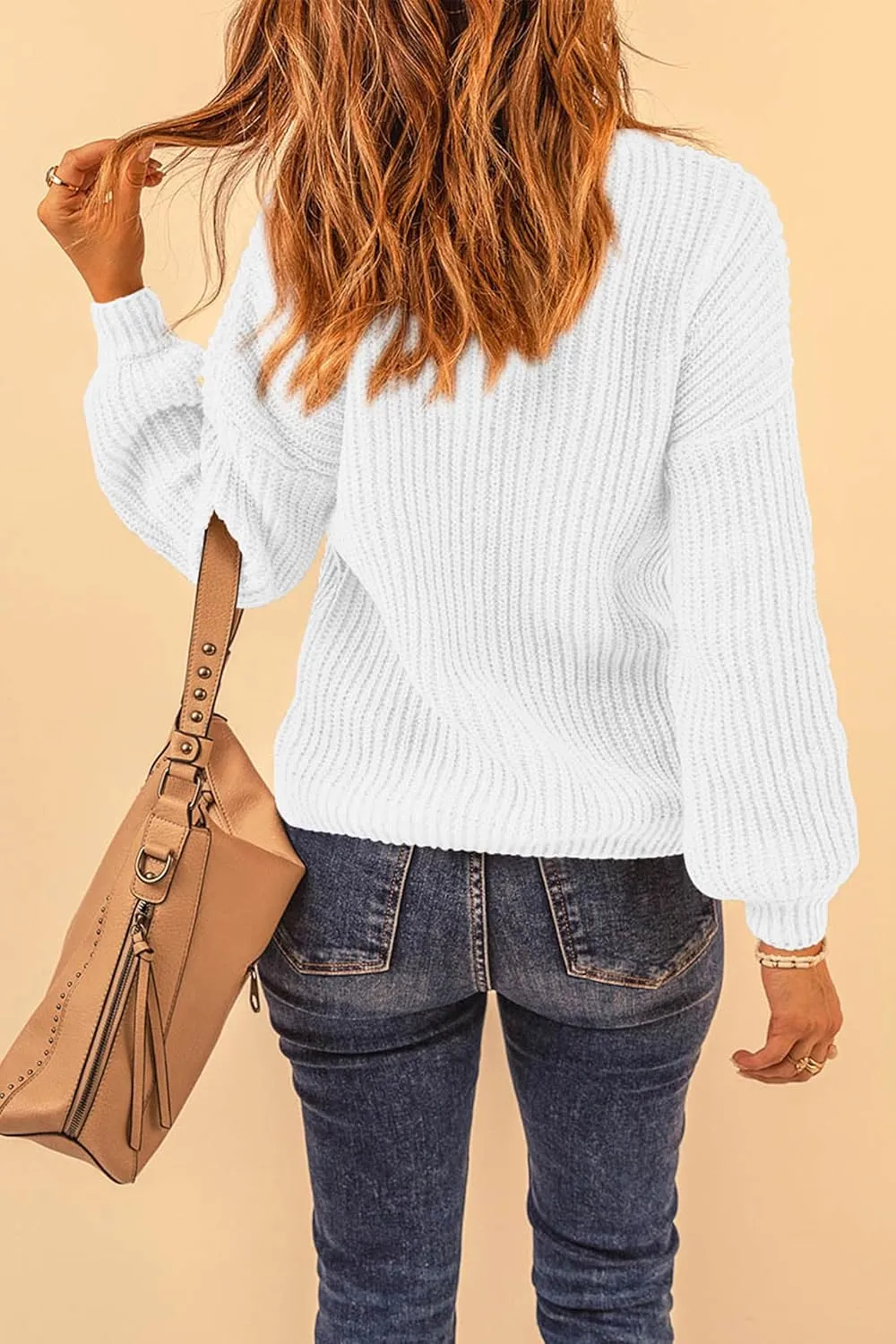 PRETTYGARDEN Women's Fashion Sweater Long Sleeve Casual Ribbed Knit Winter Clothes Pullover Sweaters Blouse Top