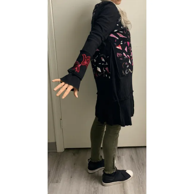 Recycled no waste felted Sweater dress tunic