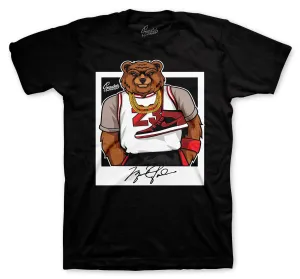 Retro 1 Bred Patent Bred Bear Shirt