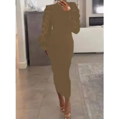 Sexy Bodycon Long Sleeve Dress