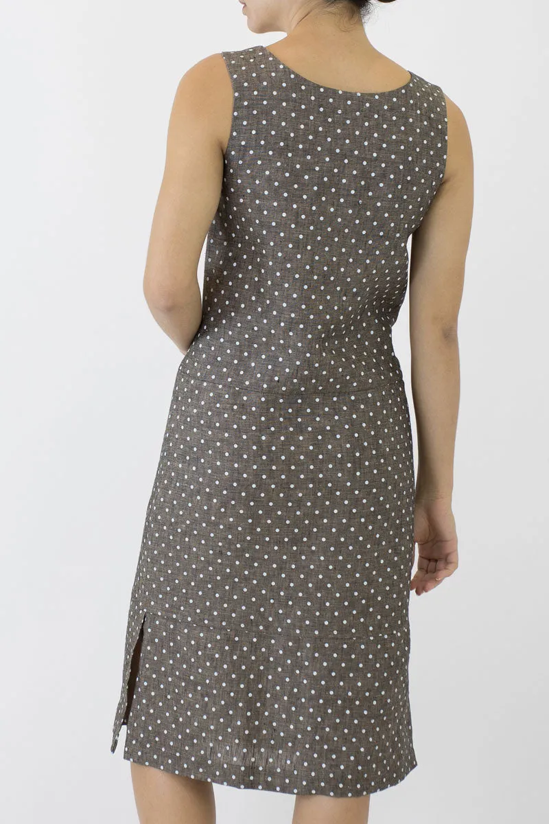 Sheath Linen Column Dress KL-06
