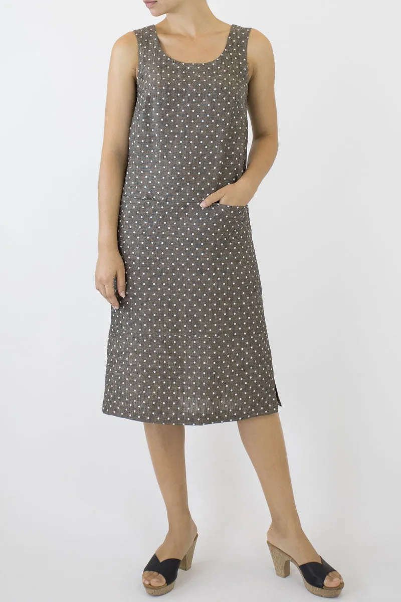 Sheath Linen Column Dress KL-06