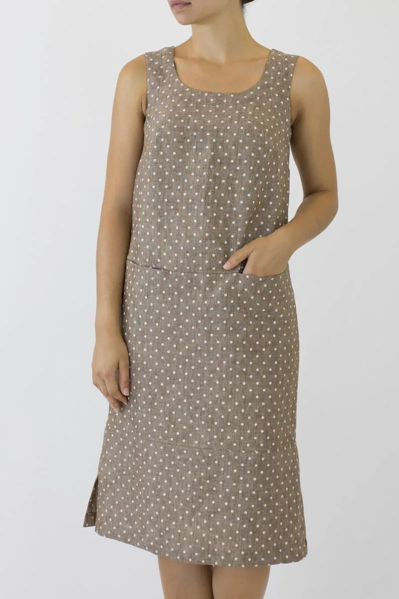 Sheath Linen Column Dress KL-06