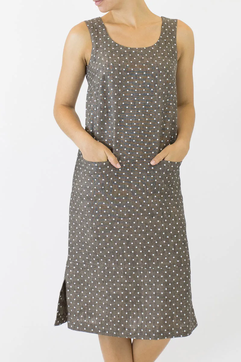 Sheath Linen Column Dress KL-06
