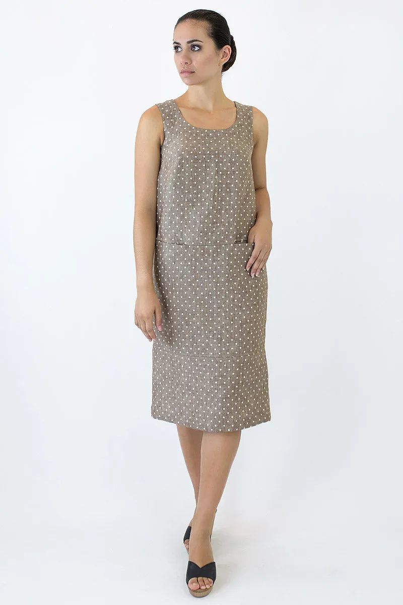 Sheath Linen Column Dress KL-06