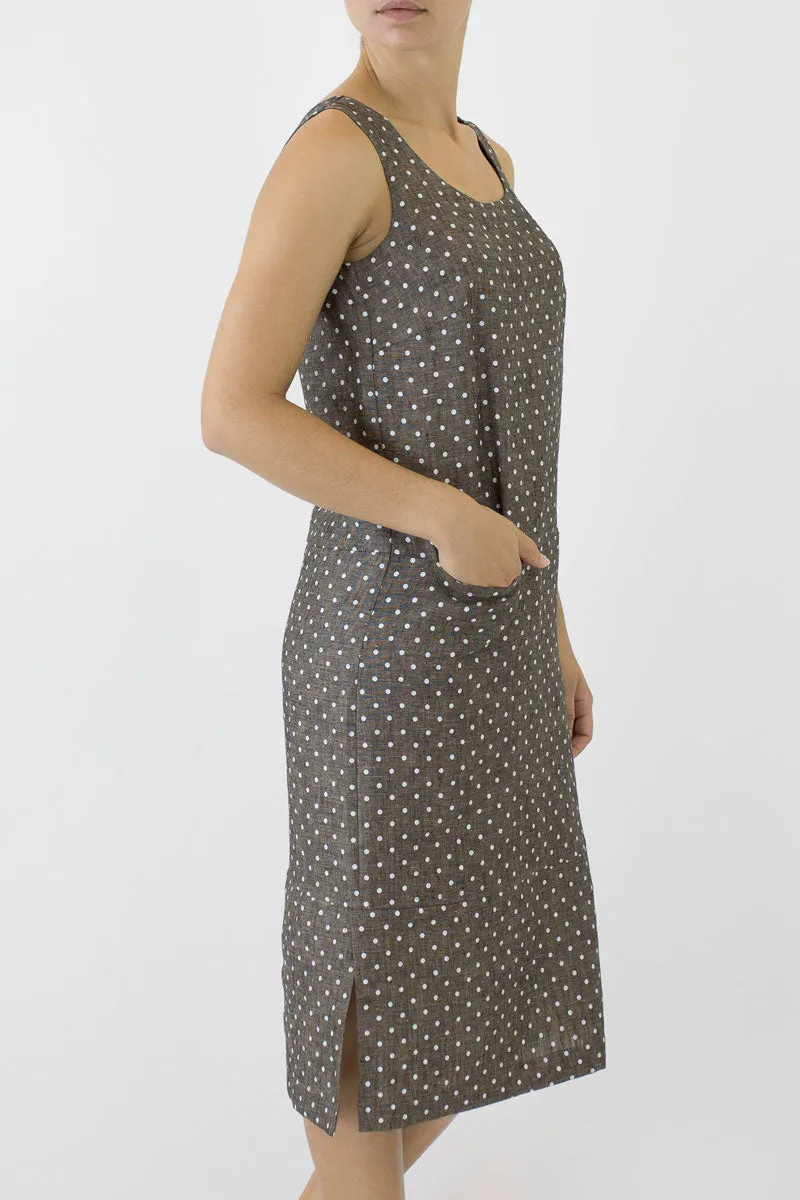 Sheath Linen Column Dress KL-06