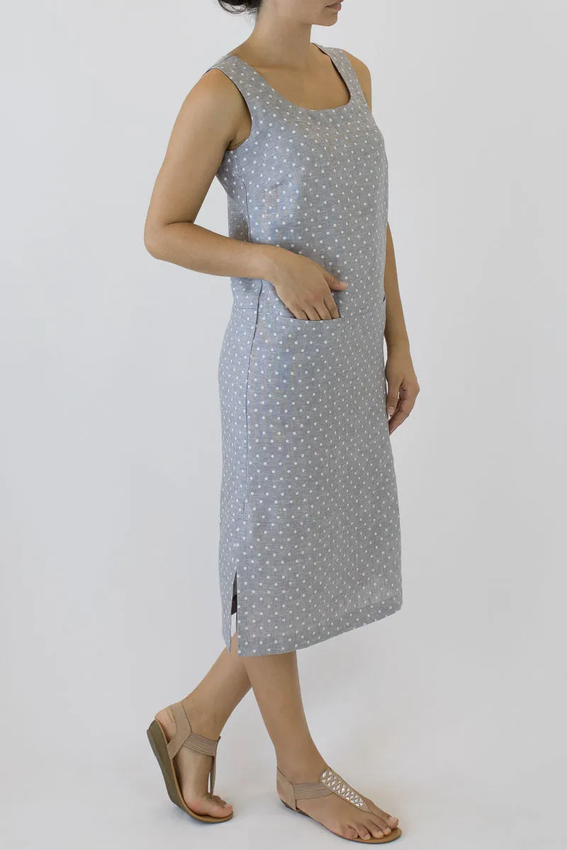 Sheath Linen Column Dress KL-06