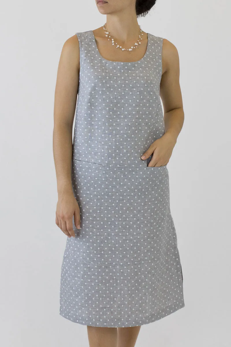 Sheath Linen Column Dress KL-06