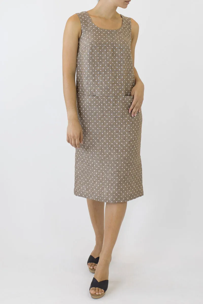 Sheath Linen Column Dress KL-06