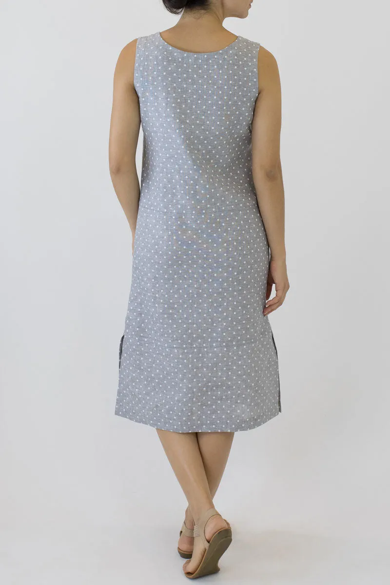 Sheath Linen Column Dress KL-06