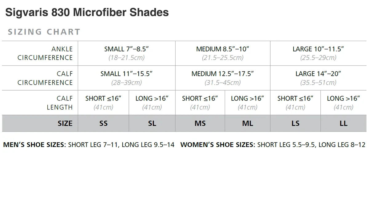 Sigvaris Microfiber Shades Knee 20-30 mmHg