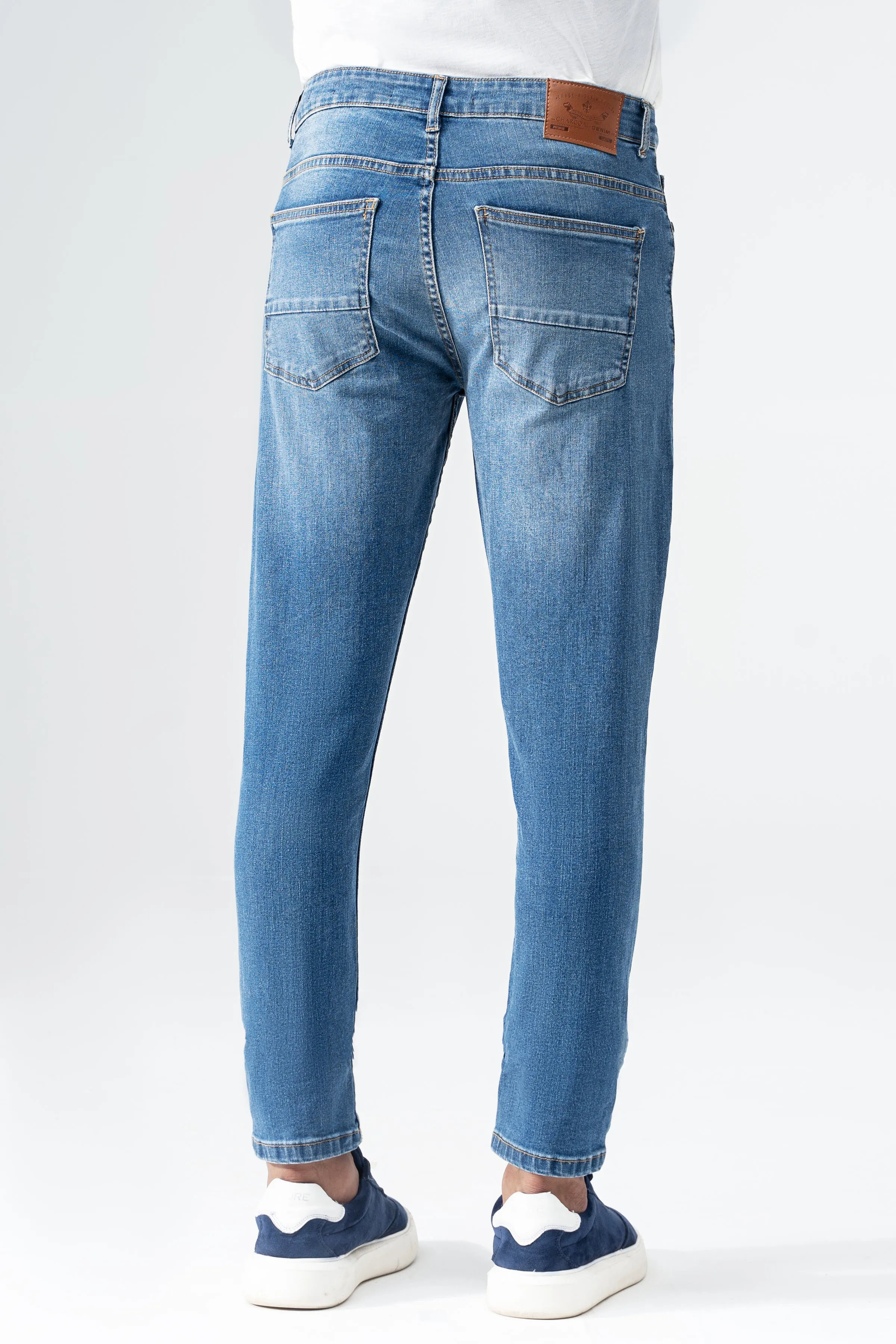 SKINNY LEG DENIM  JEANS MID BLUE